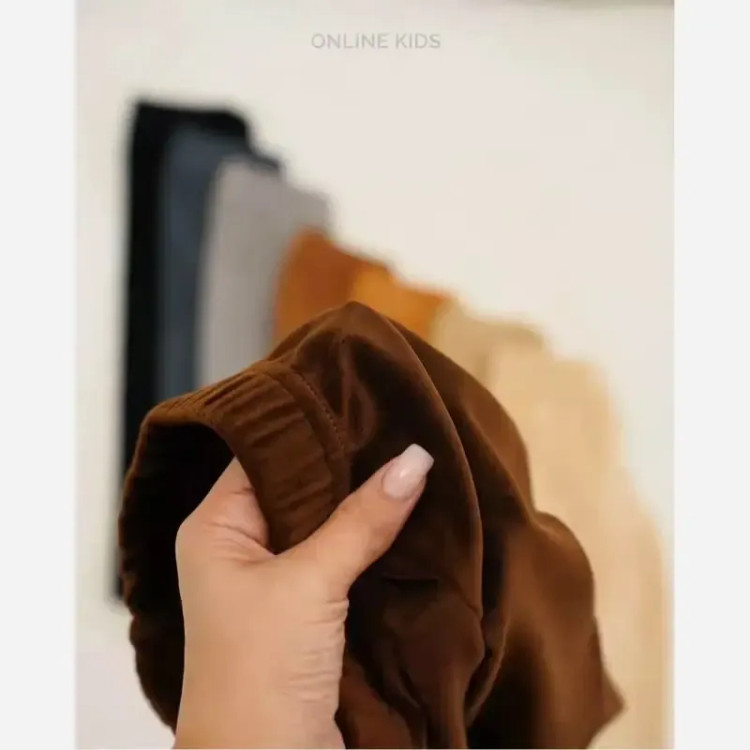 ست بلوز شلوار مخمل پتویی بچگانه مناسب 1 تا 11 سال